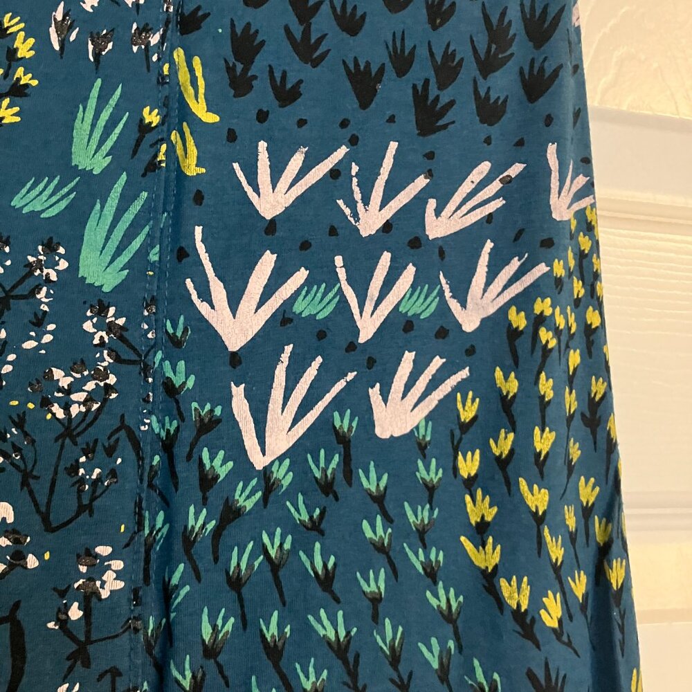 High Waisted Floral Leggings - Hand Printed Organic Cotton - Thief and Bandit - Picture 3 of 5